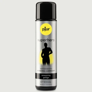 Lubrificante intimo stimolante a base d'acqua Pjur Superhero per uomo - 100 ml