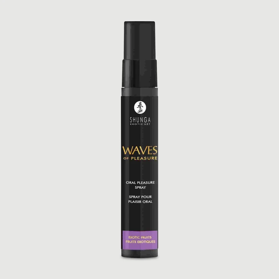 Shunga Waves Of Pleasure – Spray stimulant pentru sex oral, cu aromă de fructe exotice – 20 ml