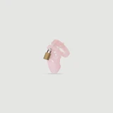 Jaula de castidad de plástico «Lock My Cock» con cerradura - Rosa