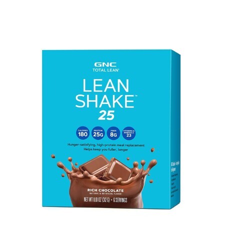 Gnc Total Lean Lean Shake 25, Shake Proteic, Cu Aroma De Ciocolata, 52 G