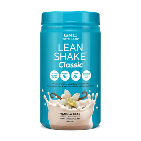 Gnc Total Lean Lean Shake Classic, Shake Proteic, Cu Aroma De Vanilie, 768 G