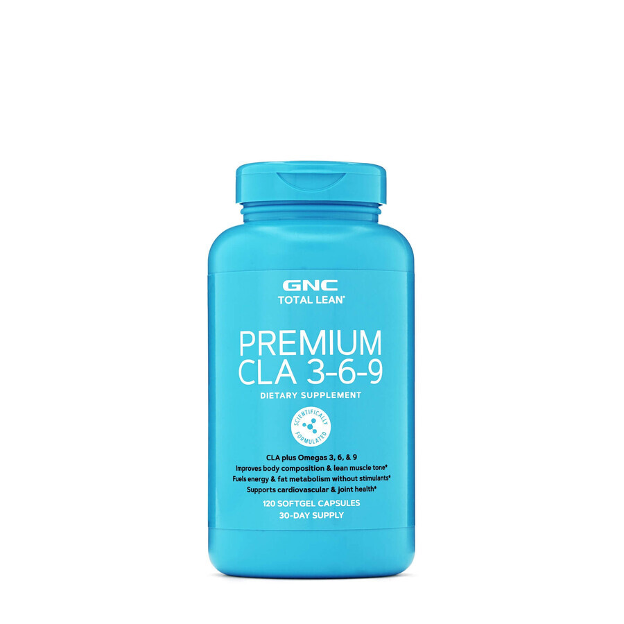 Gnc Total Lean Premium Cla 3-6-9, Linolsäurekonjugat Si Omega 3-6-9, 120 Cps