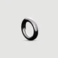 Anello fallico in filo metallico tondo 10x35 mm - Argento