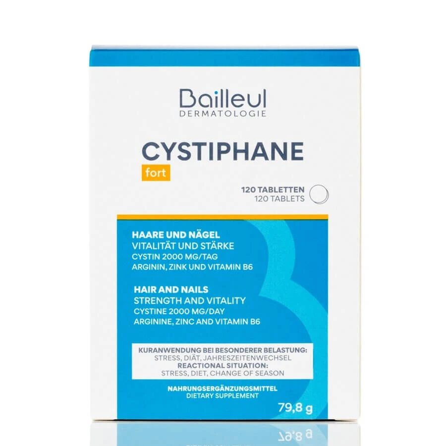 Cystiphane na włosy i paznokcie, 2x120 tabletek, Bailleul: ceny i cechy