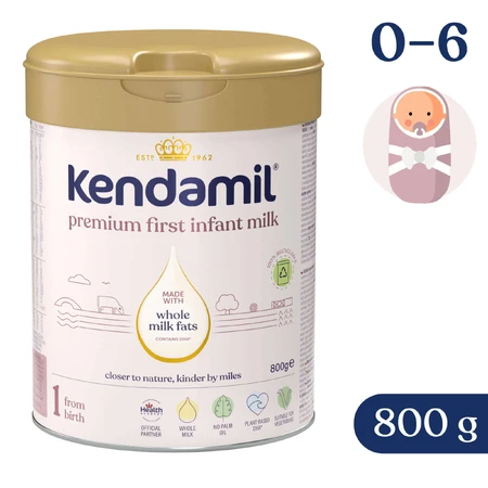 Kendamil Premium 1 DHA+, Säuglingsmilch, ab Geburt, 2x800 g