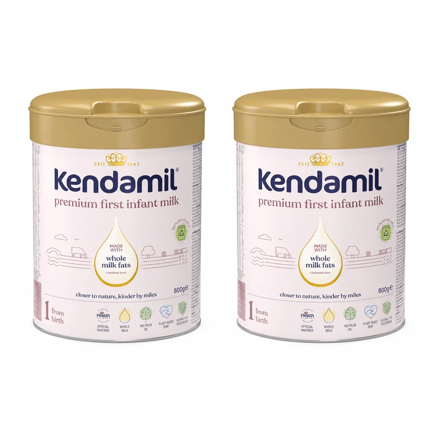 Kendamil Premium 1 DHA+, Säuglingsmilch, ab Geburt, 2x800 g