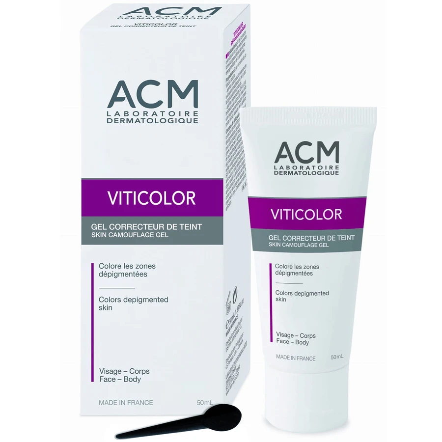 ACM Viticolor, coloring gel for skin with depigmentation spots, 2x50 ml