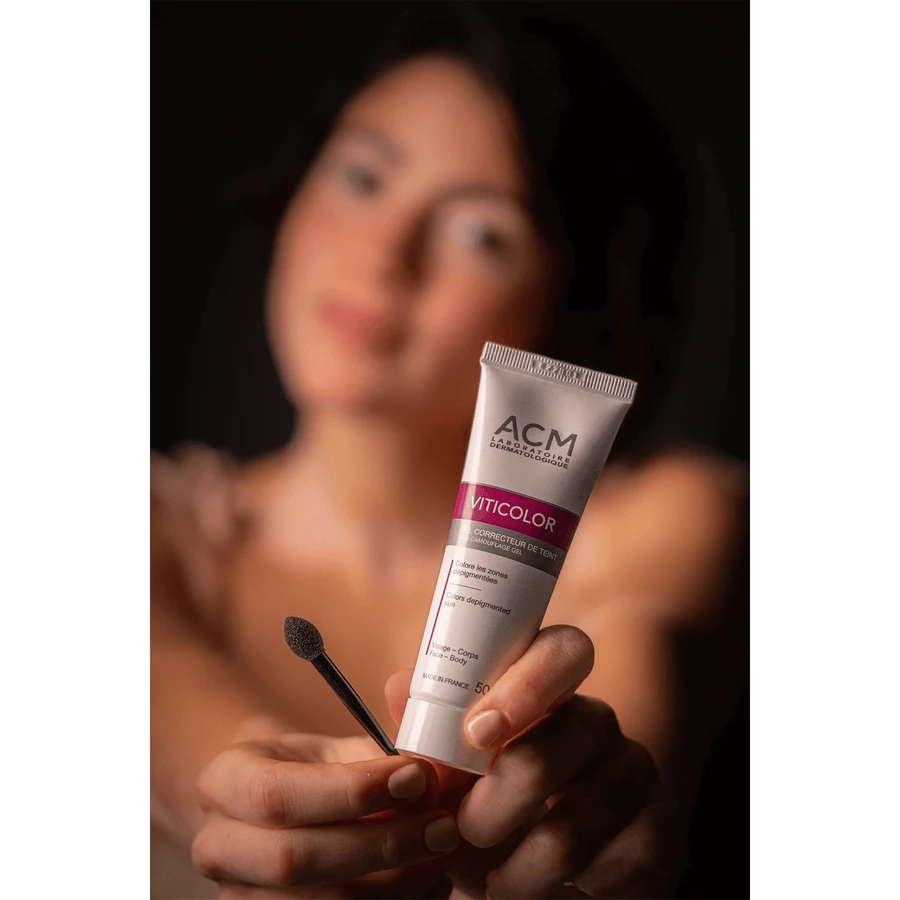 ACM Viticolor, coloring gel for skin with depigmentation spots, 2x50 ml