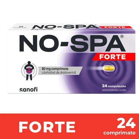 No-Spa Forte, 80 mg, 2x24 tabletki, Sanofi: ceny i cechy