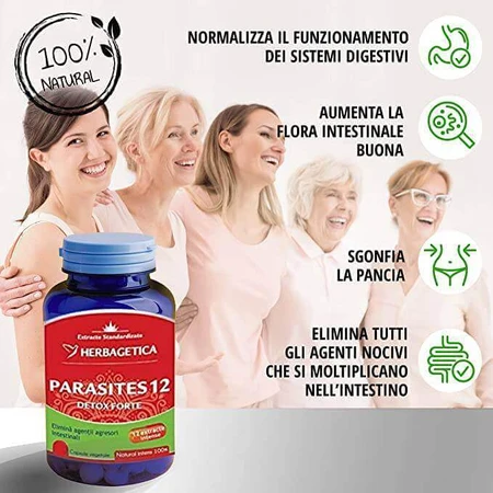 Parasites 12 Detox Forte, 2x120 capsules