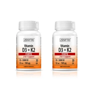 Vitamin D3 + K2 Forte, 2x30 Kapseln, Zenyth