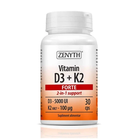 Vitamin D3 + K2 Forte, 2x30 Kapseln, Zenyth