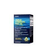 Gnc Triple Strength Fish Oil, Aceite de Pescado, 60 Cps