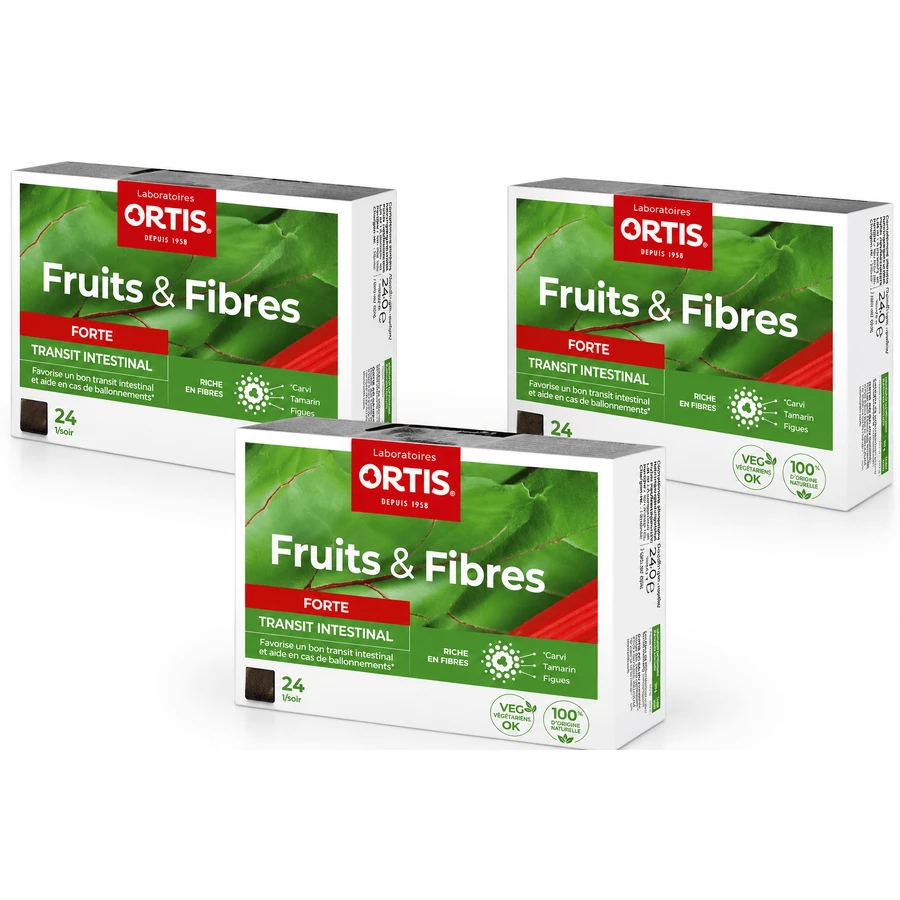 Fructe & Fibre Forte 3x24 cuburi