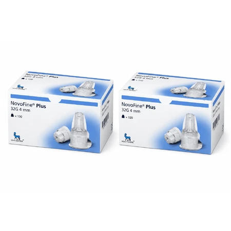 Ace pentru injector NovoFine Plus, 32G (0,23/0,25 mm) x 4 mm, 2x100 bucăți, Novo Nordisk Pharma