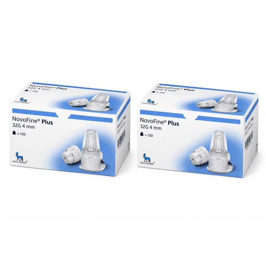 Ace pentru injector NovoFine Plus, 32G (0,23/0,25 mm) x 4 mm, 2x100 bucăți, Novo Nordisk Pharma