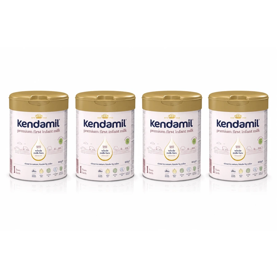 Kendamil Premium 1 DHA+, babyvoeding vanaf geboorte, 4x800 g