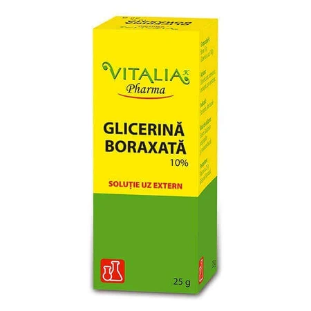 Glycérine boratée à 10%, 5x25 g, Vitalia