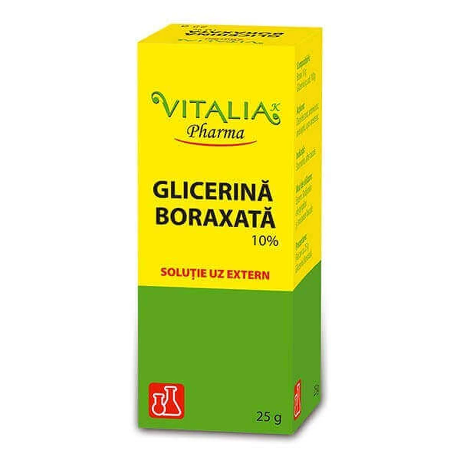Glycérine boratée à 10%, 5x25 g, Vitalia