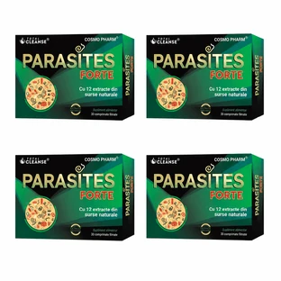 Pachet Parasites Total Cleanse, 4x30 comprimate filmate, Cosmopharm