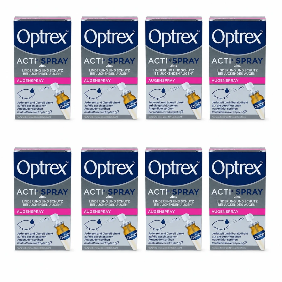 Optrex ActiSpray 2-in-1-Augenspray, 8x10 ml