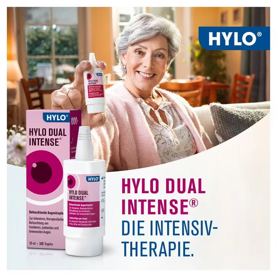 Gotas oftálmicas HYLO DUAL INTENSE, 6 x 10 ml