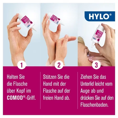 Gotas oftálmicas HYLO DUAL INTENSE, 6 x 10 ml