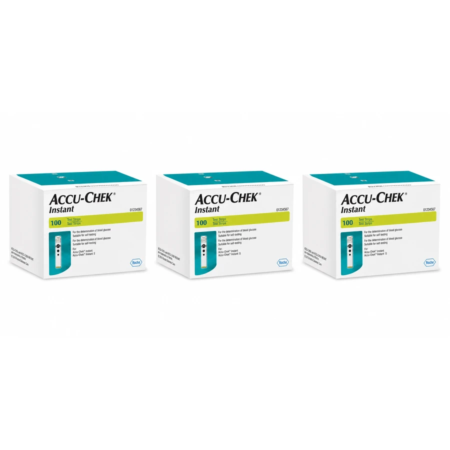 Accu-Chek Instant Test Strips, 3 x 100 units, Roche