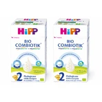HiPP 2 Bio Combiotik, lapte de continuare organic, după 6 luni, 4x550 g