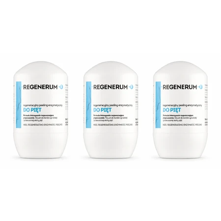 Regenerum Regenerative exfoliante enzimático para talones, 3x50 ml