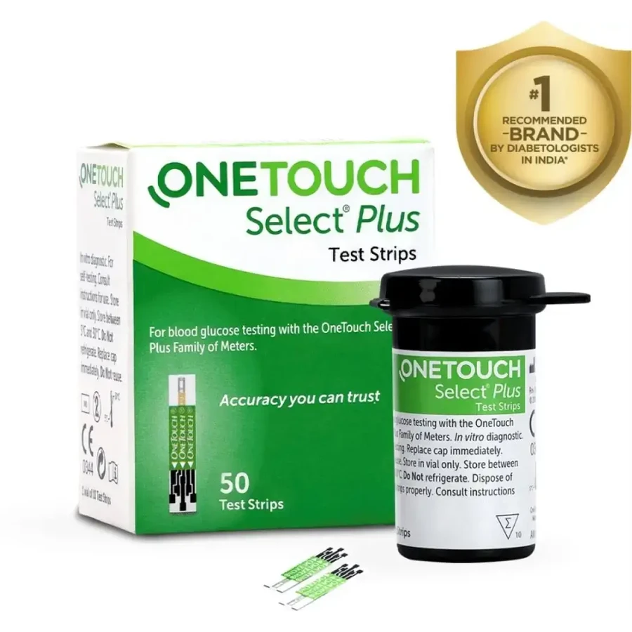 Strisce reattive per la misurazione della glicemia OneTouch Select Plus, 5 confezioni da 50 strisce, Lifescan