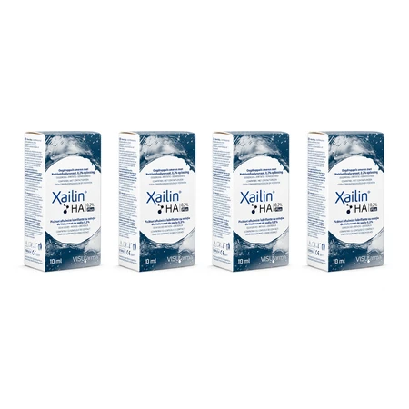 Xailin HA 0,2 % Plus Augentropfen, 4 × 10 ml, Visufarma