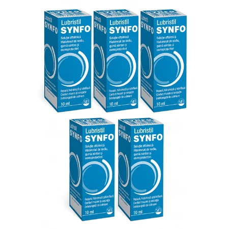Lubristil Synfo oogheelkundige oplossing, 5x10 ml, Sifi
