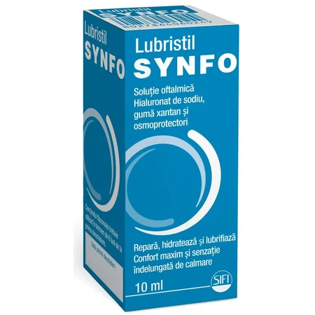Lubristil Synfo oogheelkundige oplossing, 5x10 ml, Sifi