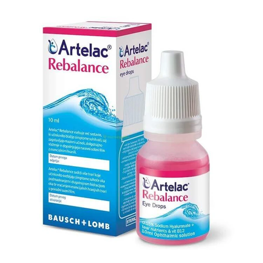 Artelac Nighttime, 30 g + Artelac Rebalance 30 ml, Bausch & Lomb