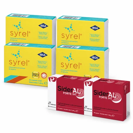 SYREL 120 cápsulas + SiderAL Forte, 60 cápsulas