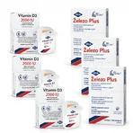 Vitamina D3 90 buc+ Iron Plus 60 capsule, IBSA