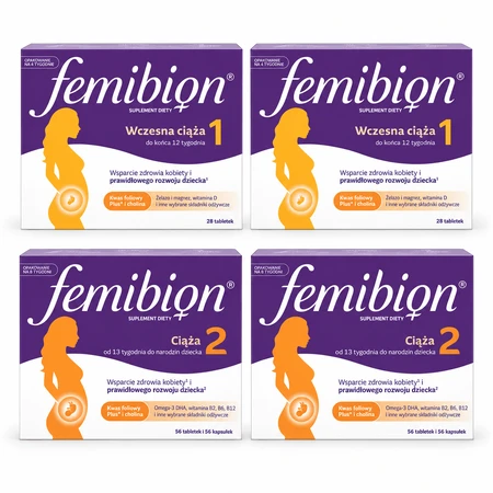 Femibion 1, 56 comprimidos + Femibion 2, 112 comprimidos