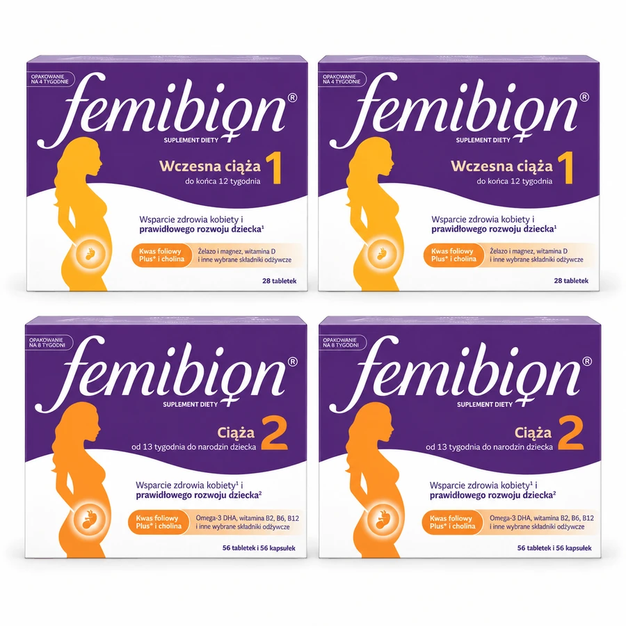 Femibion 1, 56 comprimidos + Femibion 2, 112 comprimidos