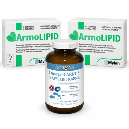 ArmoLipid, 120 tablets + Omega-3 Arktis, 120 capsules