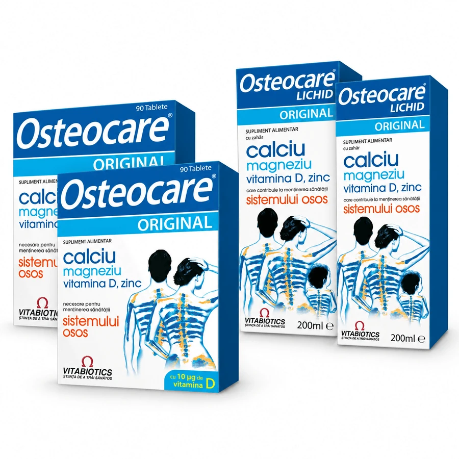 Osteocare 180 comprimidos + Osteocare jarabe, 400 ml, Vitabiotics
