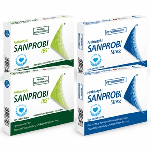 Sanprobi IBS, 40 kapsułek + Sanprobi Stress, 40 kapsułek