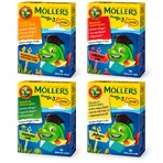 Möller's 4x36 Gummy Fish met omega-3, diverse smaken