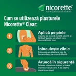 Nicorette Clear 10 mg, 4 x 7 pleisters, McNeil
