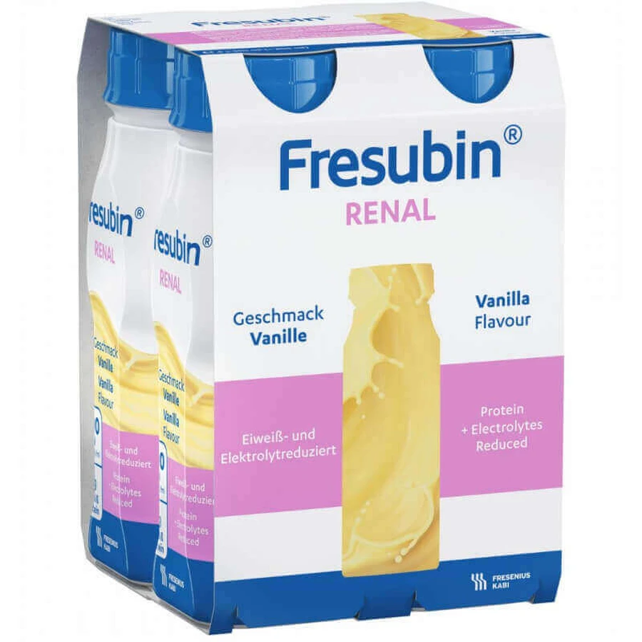 Fresubin Renal, voedingspreparaat, vanillesmaak, 8x200 ml