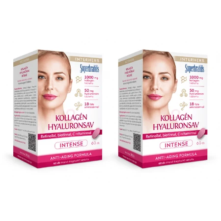 Comprimidos «Interherb Collagen & Hyaluronic Acid Intense» – 2 x 60 comprimidos