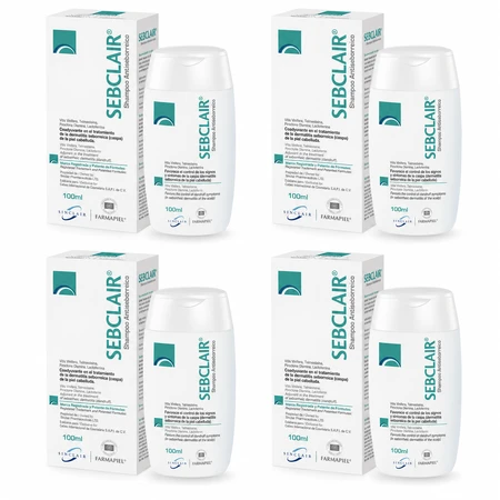 Champú Sebclair, 4x100 ml, Alliance Pharma
