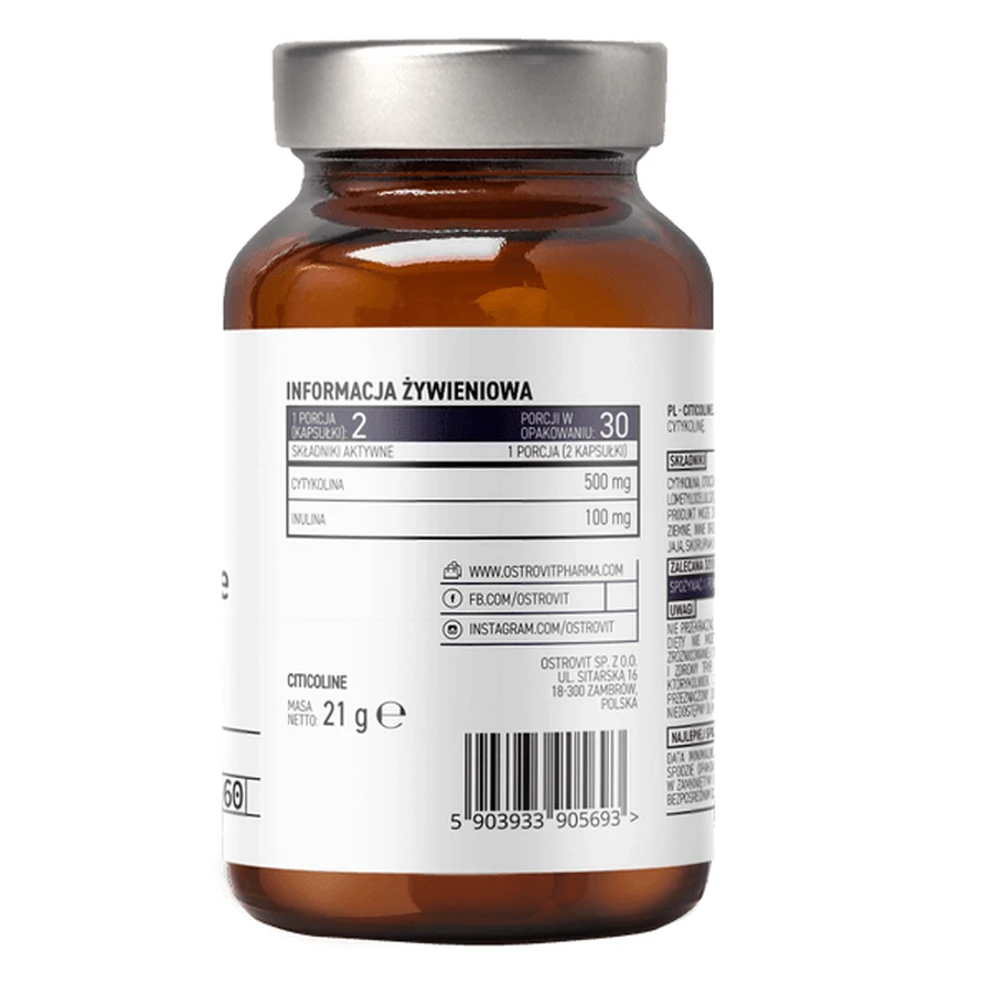 OstroVit Pharm Citicoline, 3x60 gélules