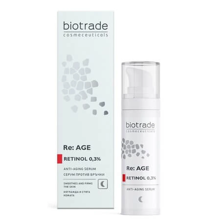 Serum przeciwstarzeniowe z 0,3% retinolem, 30 ml, Biotrade: ceny i cechy