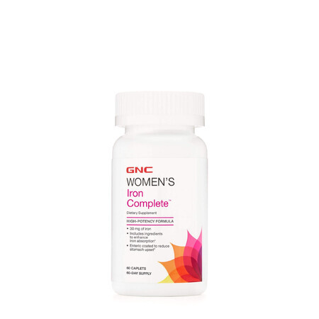 Gnc Women's Iron Complete, Eisen-Formel für Frauen, 60 Tb